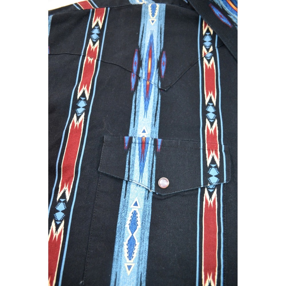 Panhandle Slim Western Shirt Mens 3XL Aztec Striped Snap Front Long Sleeve - Picture 8 of 16
